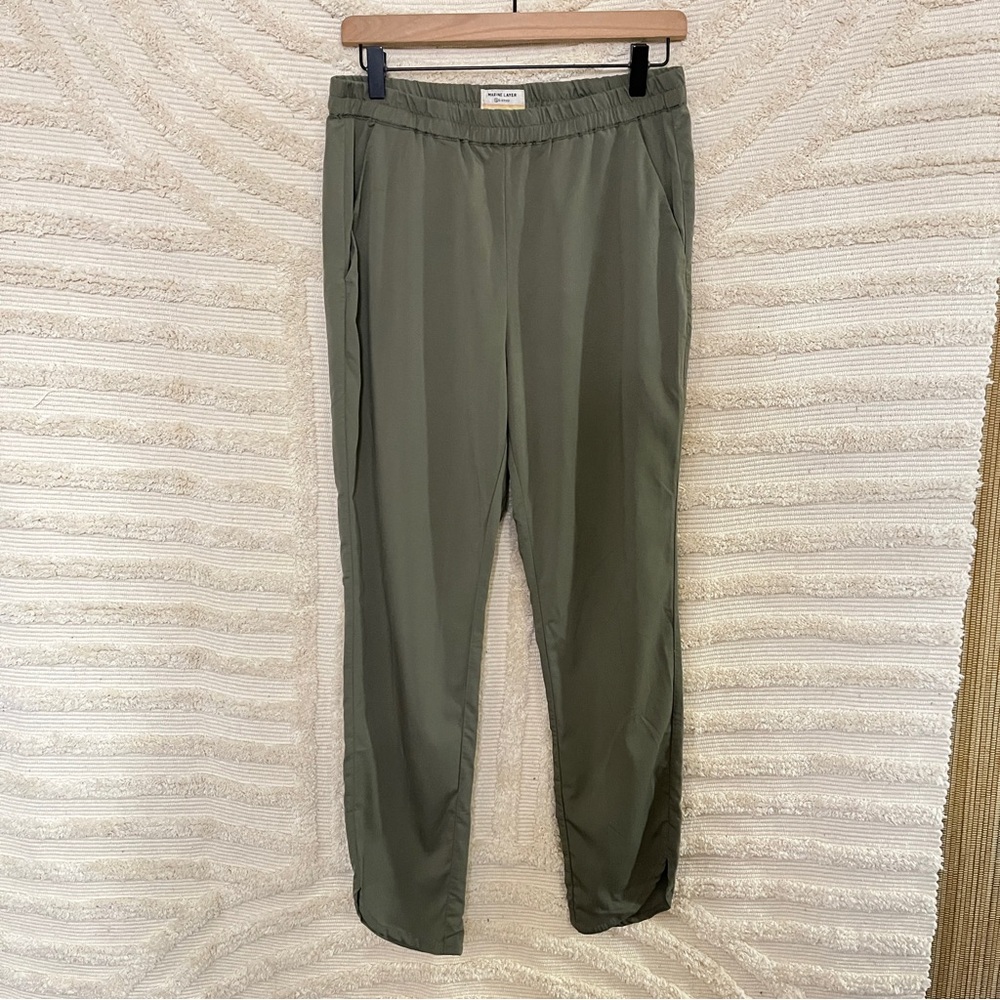 Marine Layer Re-Spun Allison Pant in Dusty Olive